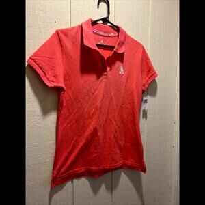 WDW Walt Disney World Parks Mickey Mouse Pink Polo Shirt Women’s Size L